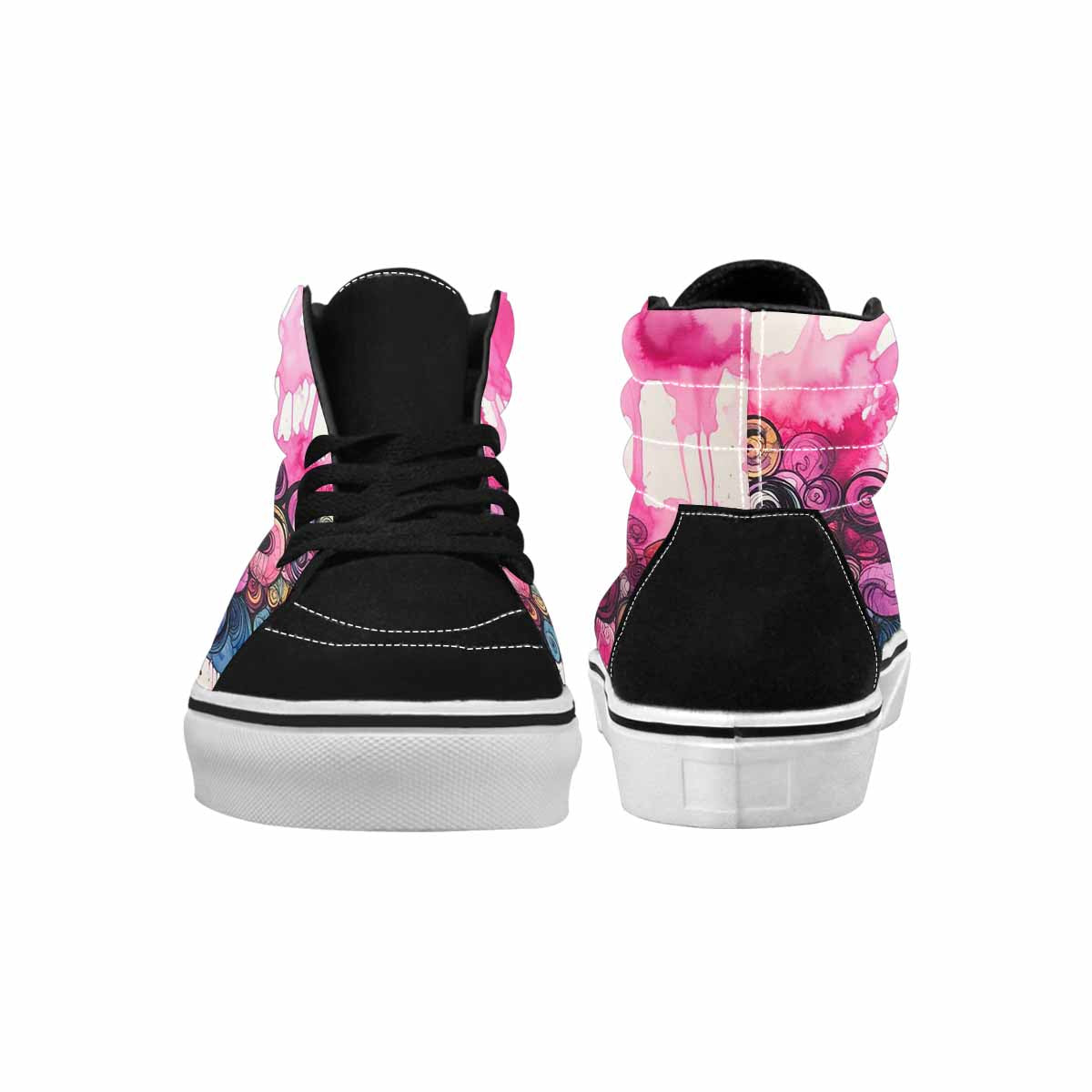 MEN'S Tie High Top Canvas Cottagecore Sneakers