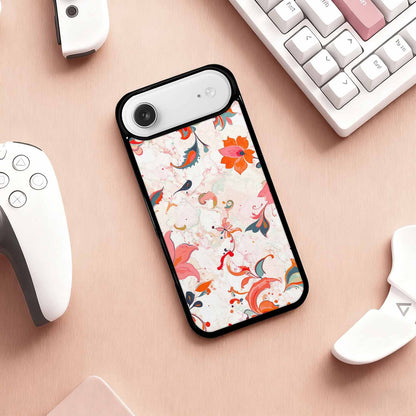 iPhone 17 Air Case — Marble Floral, Unique Phone Case Design