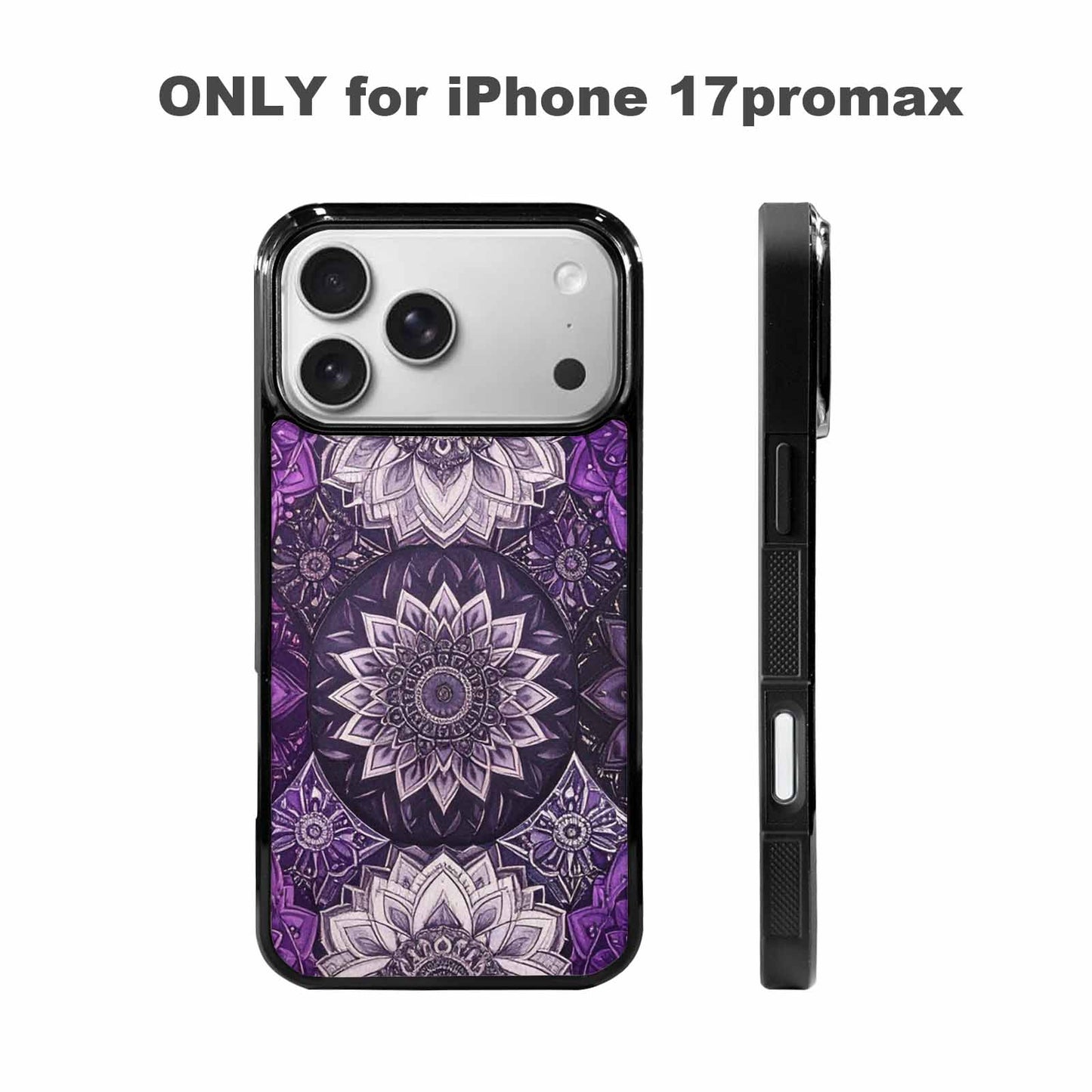 iPhone 17 Pro Max Case — Small Mandala Pattern, Randomly Floral, Custom Phone Case