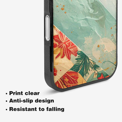 iPhone 16 Plus Case — Christmas Wrapping Paper Pattern Art Wallpaper, Custom Printed Phone Case