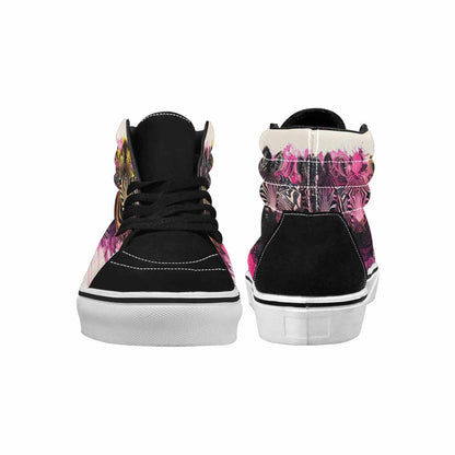 MEN'S Zebra Stripe Burst High Top Canvas Dreamcore Shoes
