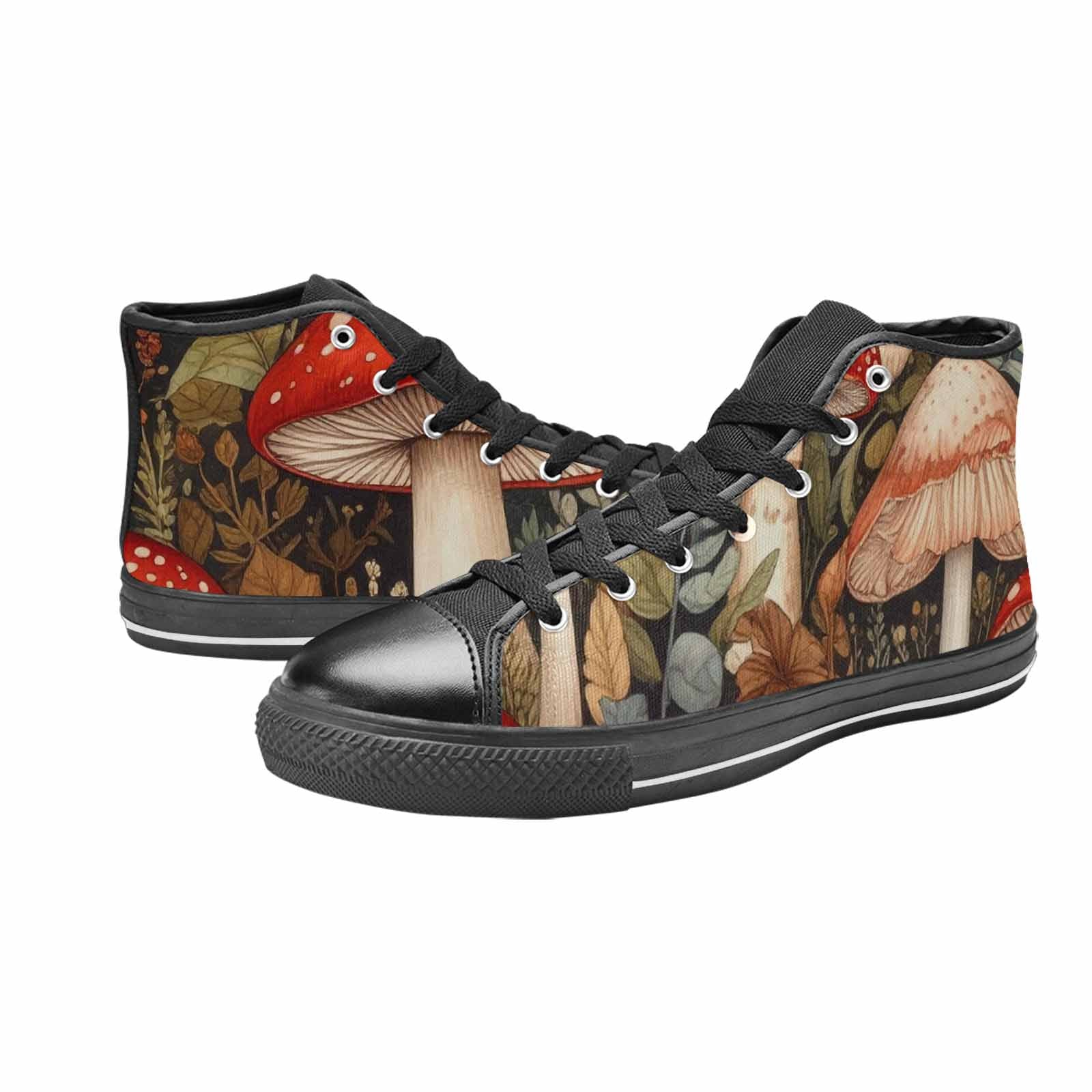 WOMEN'S Mushroom High Top Canvas Dreamcore Custom Sneakers