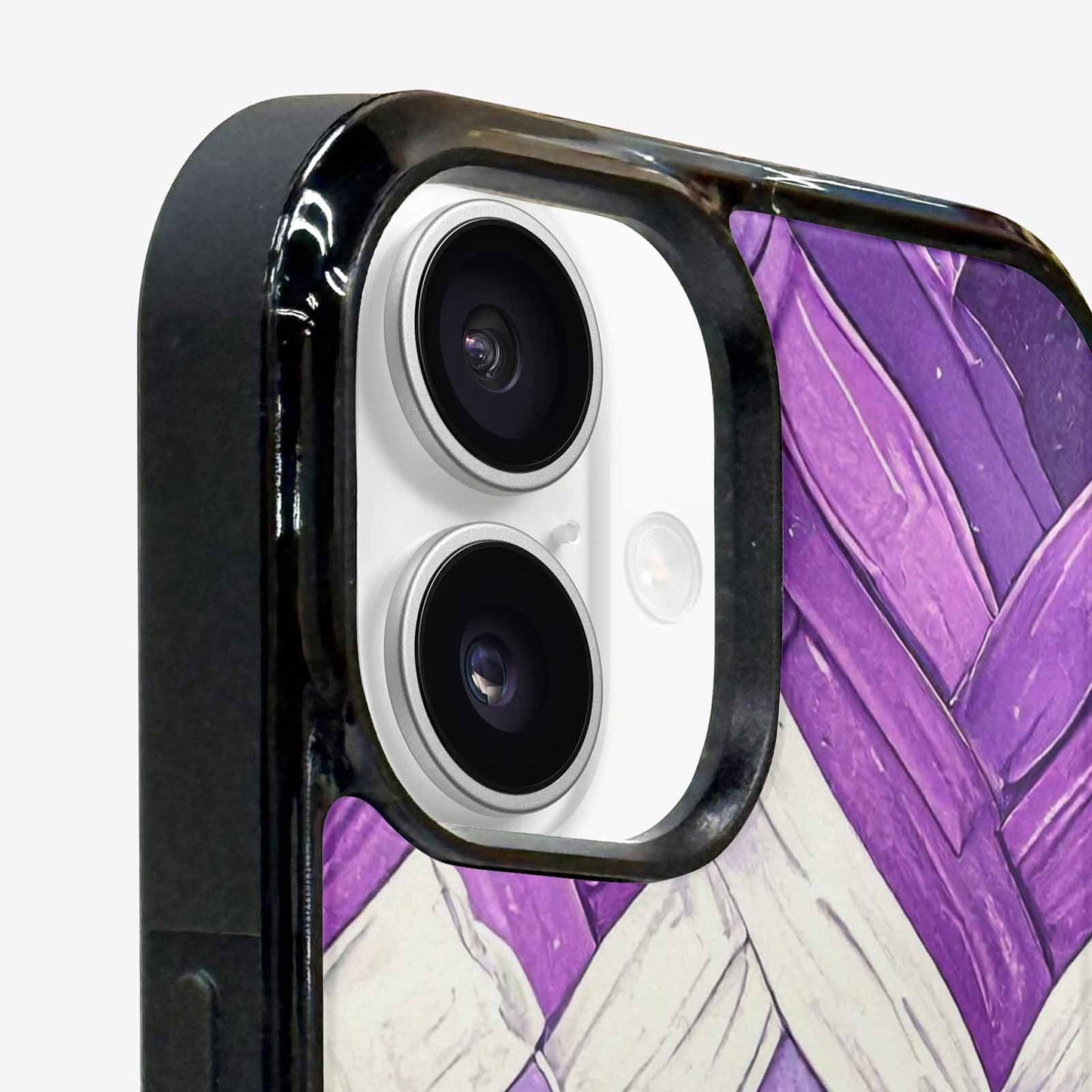 iPhone 16 Plus Case — Genderqueer Flag Color Theme Small Rainbow, Original Design Phone Case