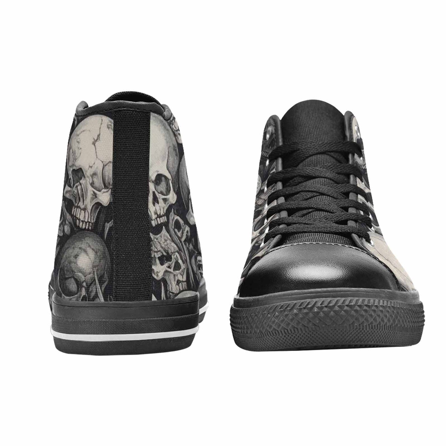 MEN'S Skulls - Classic High Top Canvas Dark Academia Sneakers