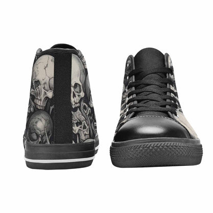 MEN'S Skulls - Classic High Top Canvas Dark Academia Sneakers