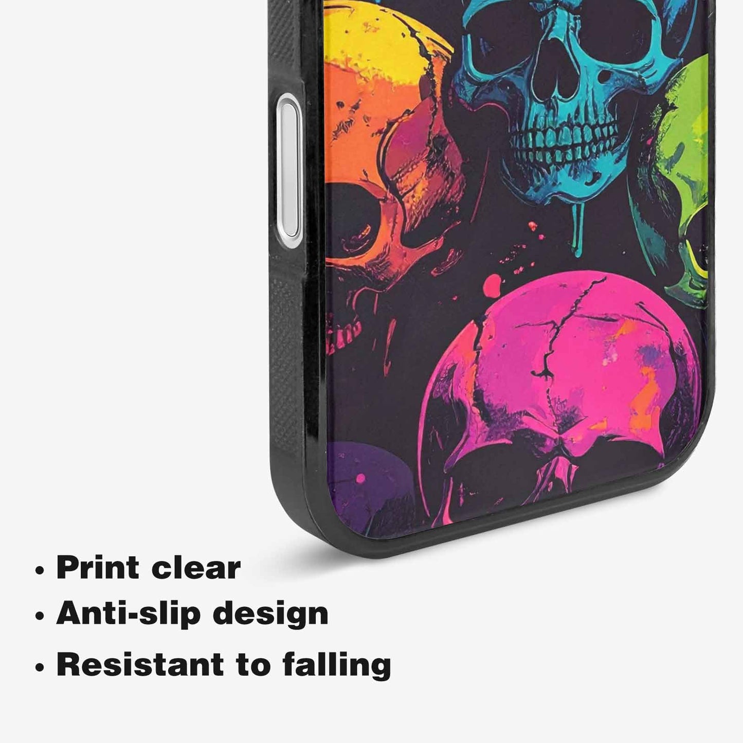 iPhone 16 Case — 1000s Of Skulls Digital Camo Drip, Original Design Phone Case