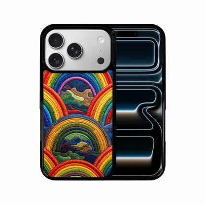 iPhone 17 Pro Case — Vivid Camo Rainbow Arc Camo, Original Design Phone Case