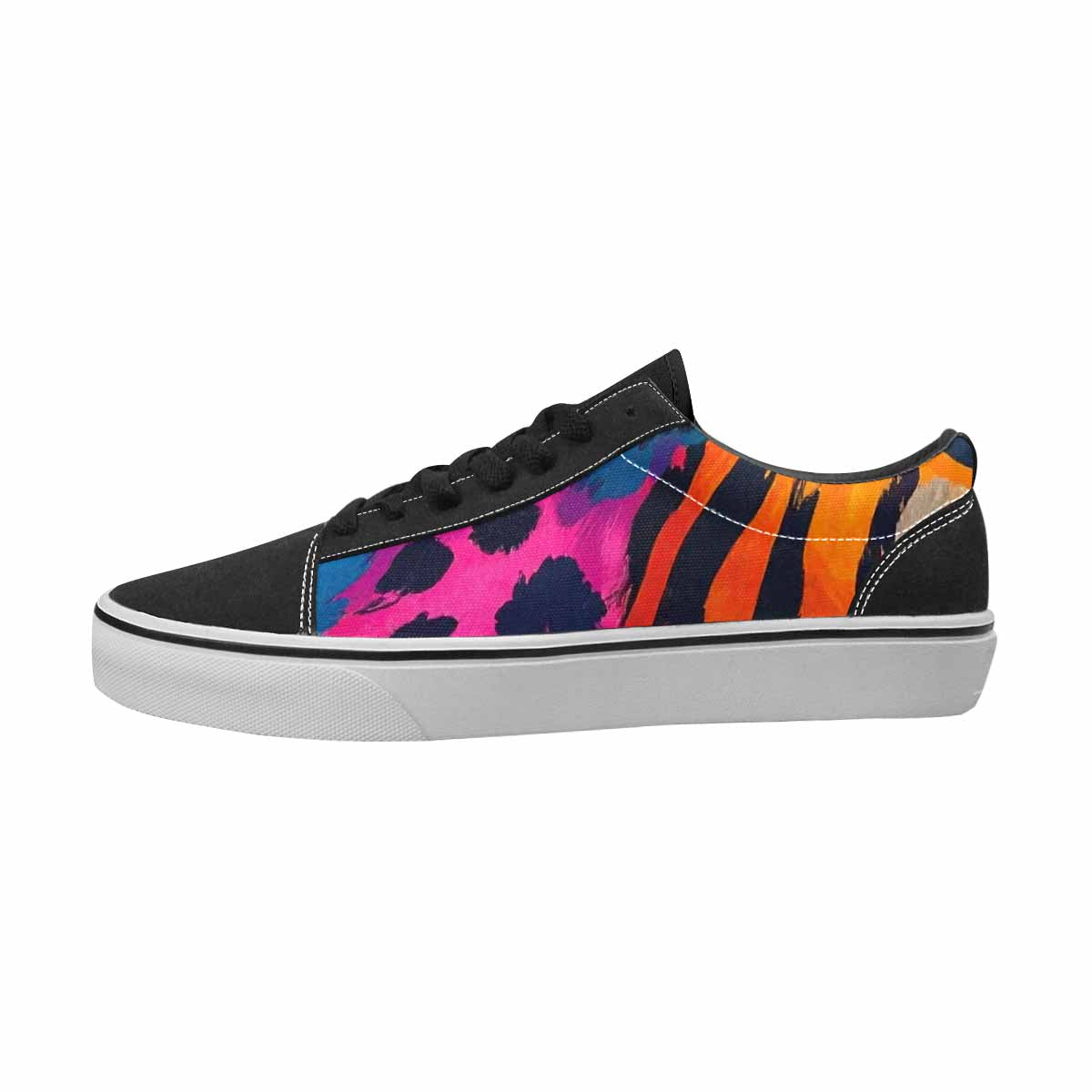 MEN'S Leopard Full Color Canvas Statement Surreal Custom Print Sneakers