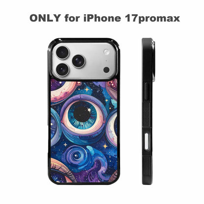 iPhone 17 Pro Max Case — Seamless Tileable Pattern Of Galaxy Space, Custom Printed Phone Case