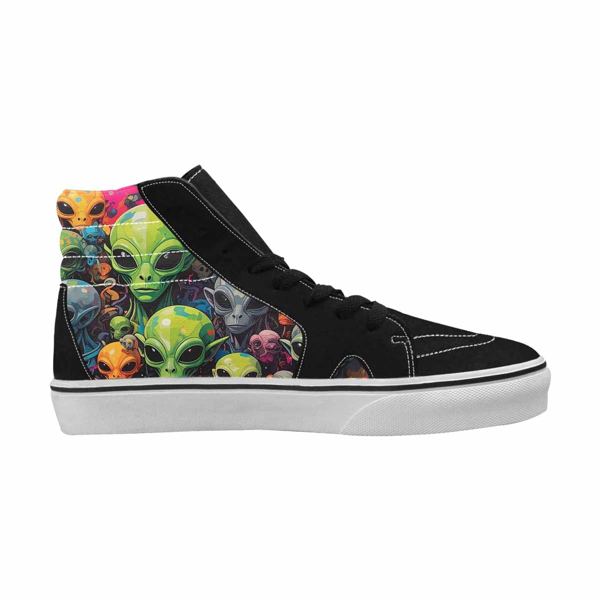 MEN'S Aliens × Camo Aliens High Top Canvas Grunge Shoes