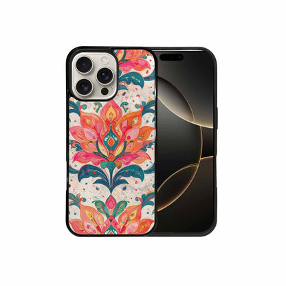 iPhone 16 Pro Max Case — Marble Floral, Custom Art Phone Cover
