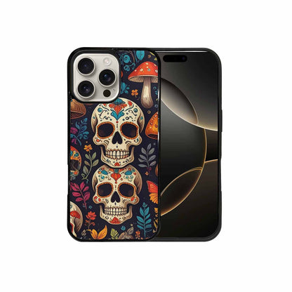 iPhone 16 Pro Max Case — Mushrooms And Skulls, Original Design Phone Case
