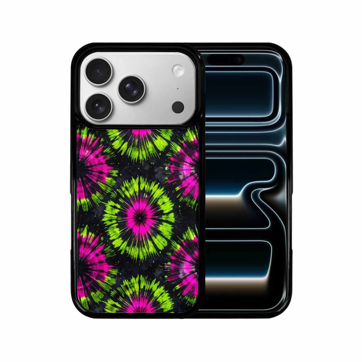 iPhone 17 Pro Case — Acid Wash Tie Dye Neon Tie, Original Design Phone Case