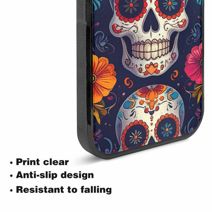 iPhone 15 Case — Day Of Dead Sugar Skull Custom, Custom Print Case Cover
