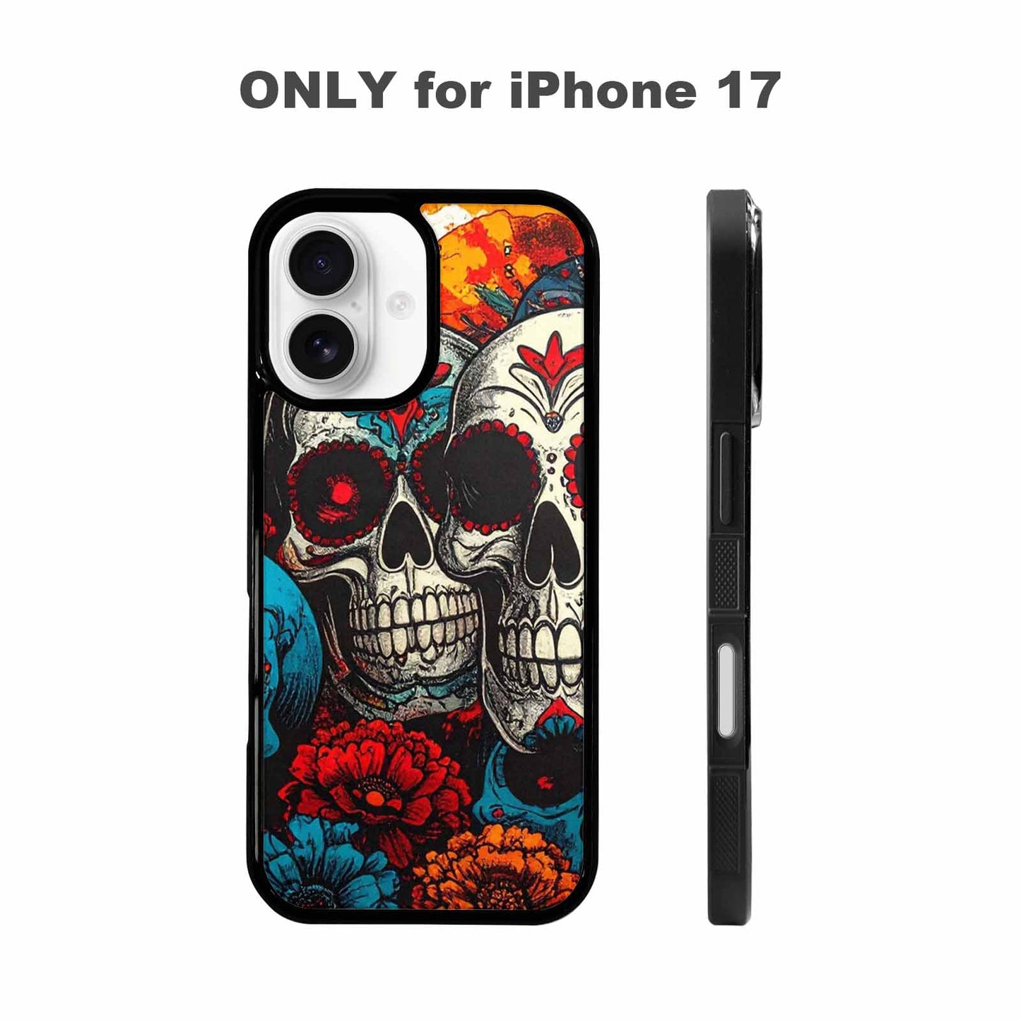 iPhone 17 Case — Skull Dark Art Gothic Print Gothic, Custom Art Phone Cover