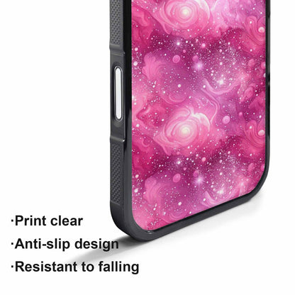 iPhone 17 Pro Case — Galaxy Art Pink Aurora Small Galaxy, Unique Phone Case Design