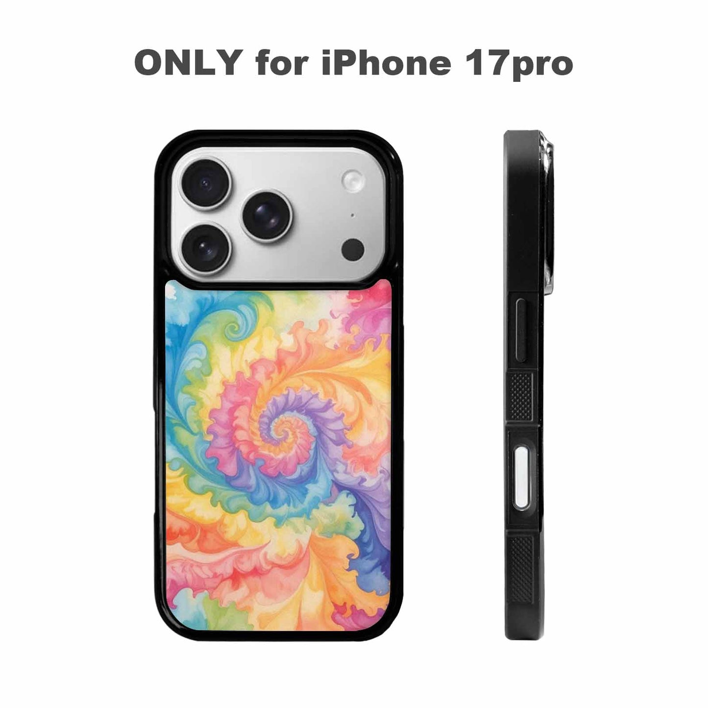 iPhone 17 Pro Case — Tie Dye Swirls Tie Dye Tie, Custom Art Phone Cover
