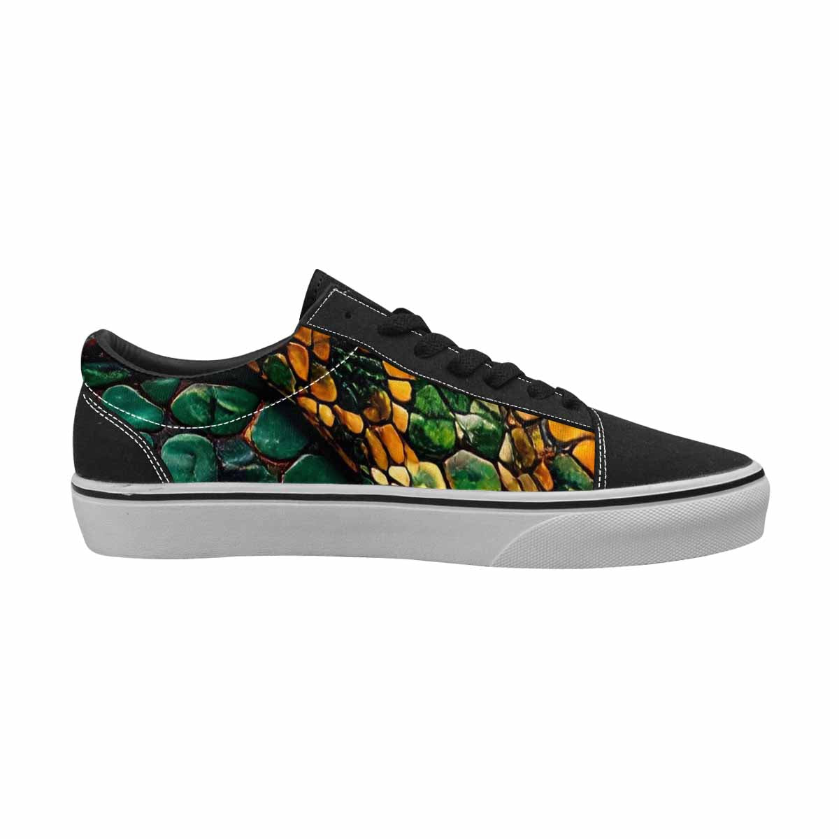 MEN'S Snake Skin Reptile Canvas Lace-Up Y2K Sneakers