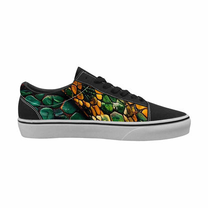 MEN'S Snake Skin Reptile Canvas Lace-Up Y2K Sneakers