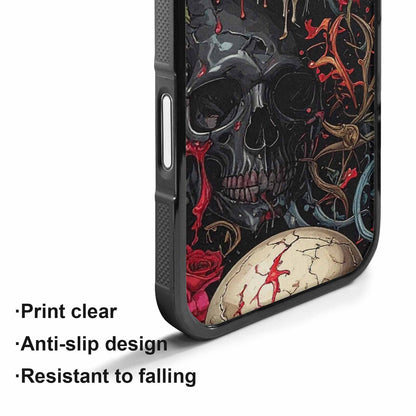 iPhone 17 Case — Skulls And Rosesmelting Skulls A Gothic, Custom Made Phone Cover