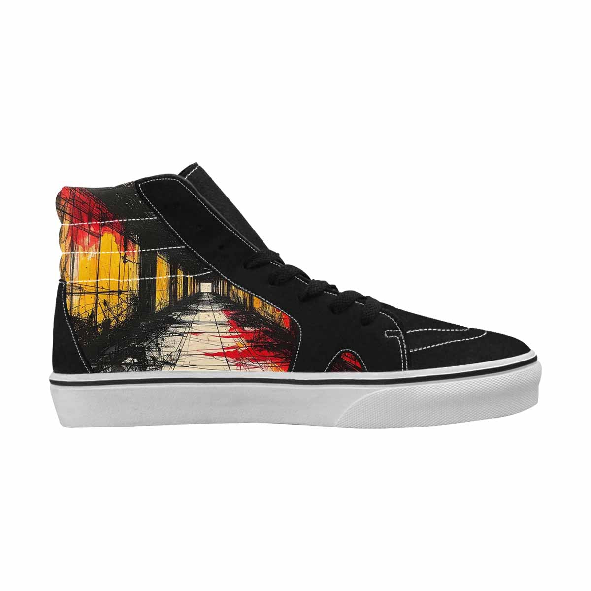 MEN'S Liminal Space Fragment High Top Canvas Grunge Custom Shoes