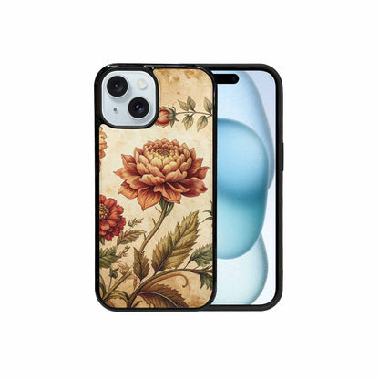 iPhone 15 Case — Vintage Botanical Art Pattern, Custom Made Phone Cover
