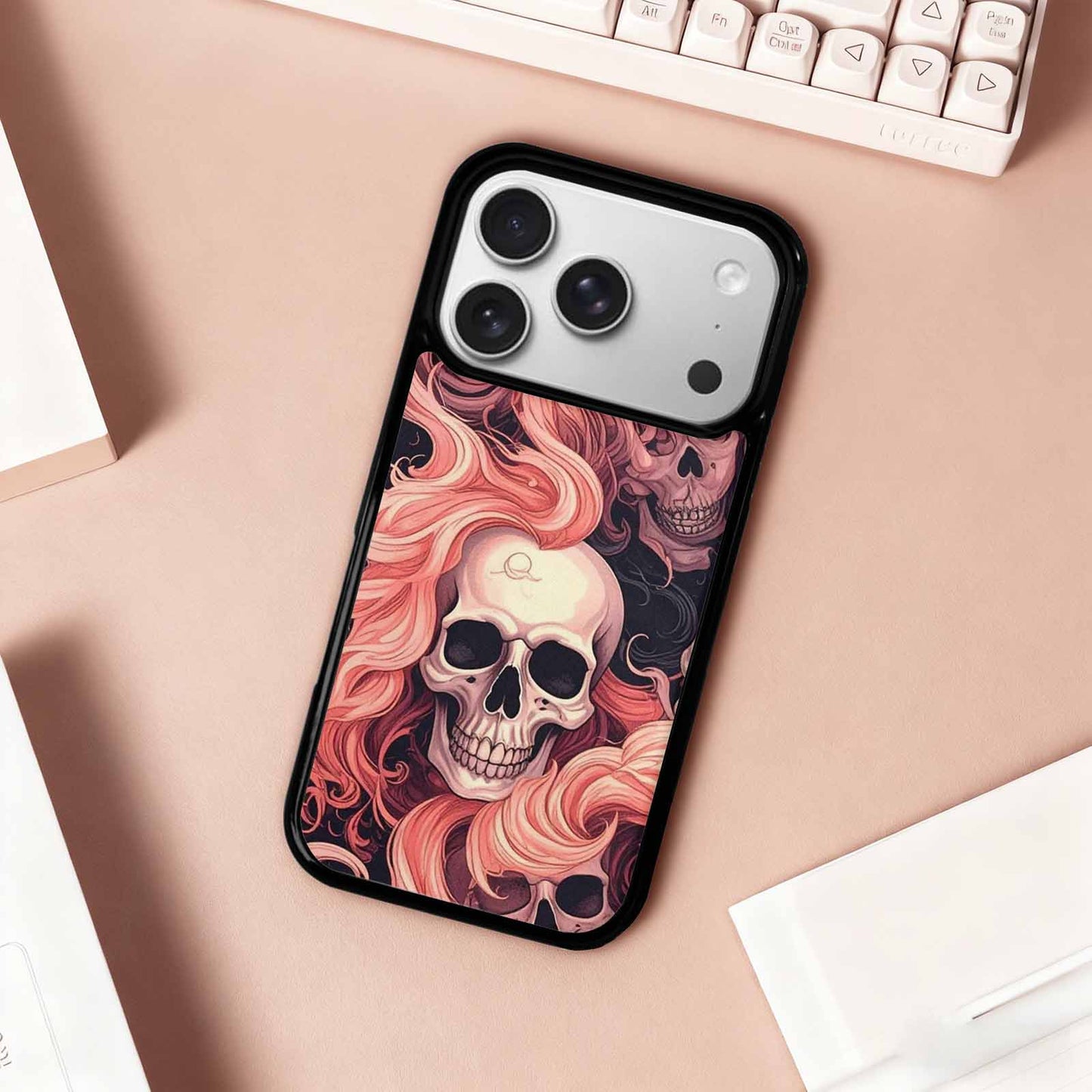 iPhone 17 Pro Case — Skull Dark Art Gothic Print Gothic, Original Design Phone Case