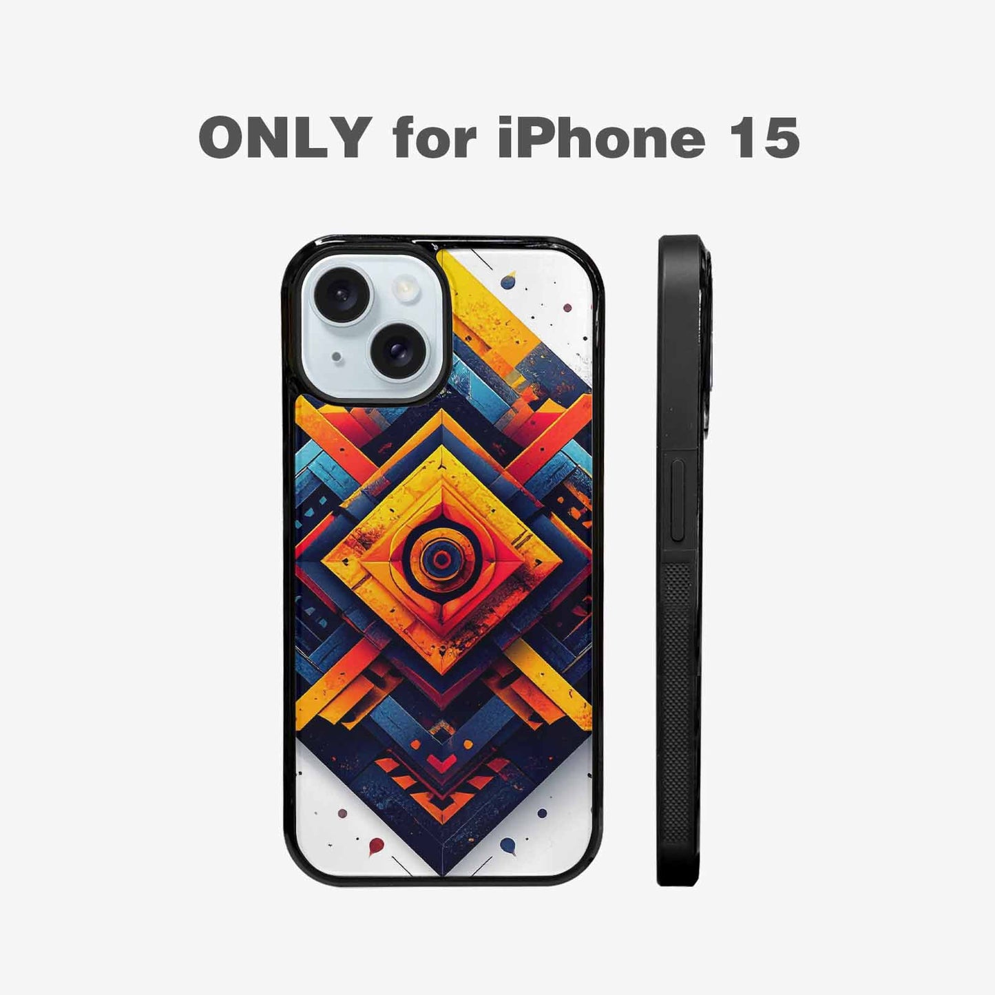 iPhone 15 Case — Urban Tribal Tessellation, Custom Made Phone Cover