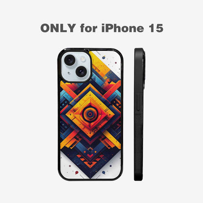 iPhone 15 Case — Urban Tribal Tessellation, Custom Made Phone Cover