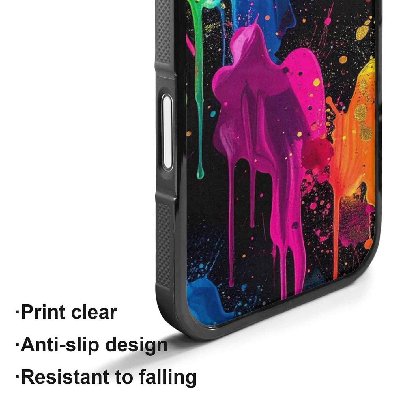 iPhone 17 Case — Small Paint Splatter Pattern, Original Art, Custom Made Phone Cover