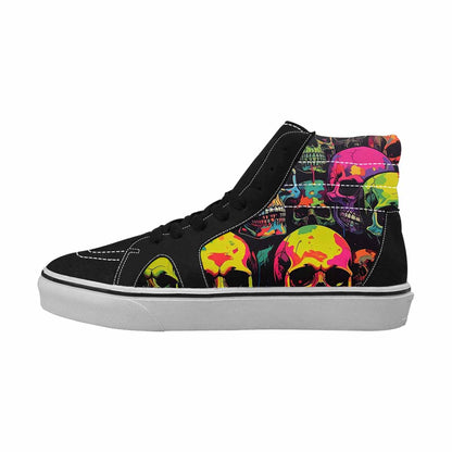 MEN'S 1000s Skulls Neon Camo High Top Canvas Dreamlike Custom Shoes