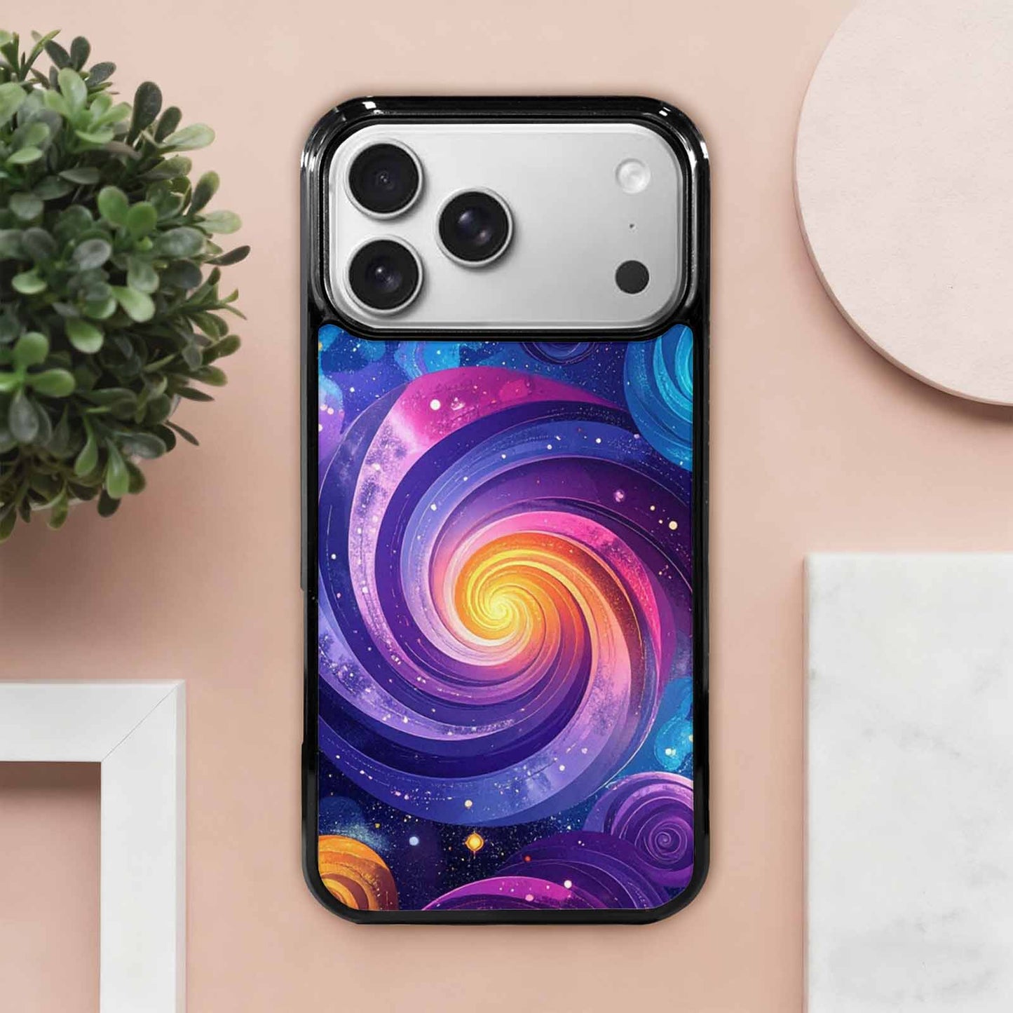iPhone 17 Pro Max Case — Rose Galaxy Art Seamless Galaxy Space, Original Design Phone Case