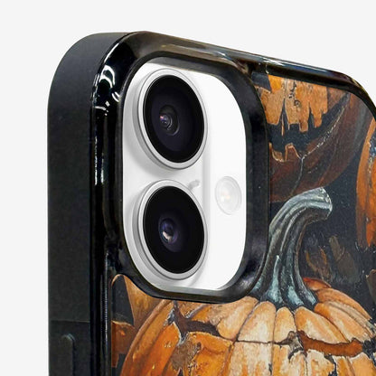 iPhone 16 Case — Halloween Cracked Jackolantern, Custom Printed Phone Case