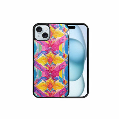 iPhone 15 Plus Case — Pansexual Flag Color Theme Small Rainbow, Custom Art Phone Cover