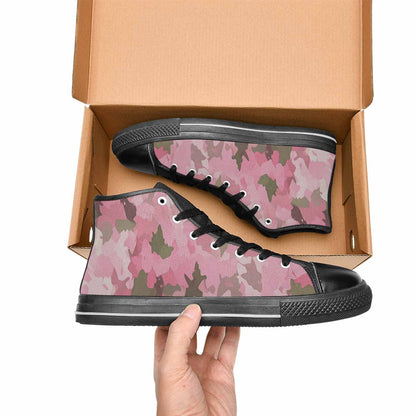 MEN'S Military Camouflage Blotch High Top Canvas Aesthetic Custom Shoes
