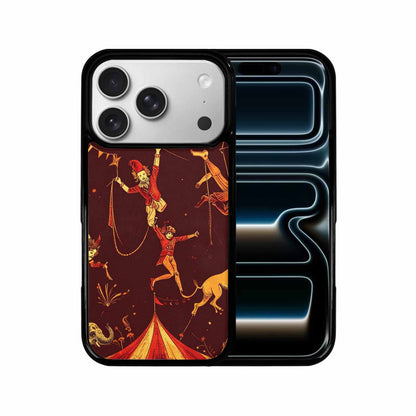 iPhone 17 Pro Case — Vintage Circus Art Pattern Retro Vintage, Custom Printed Phone Case