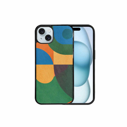 iPhone 15 Plus Case — 1990s Memphis Art Pattern, Custom Print Case Cover