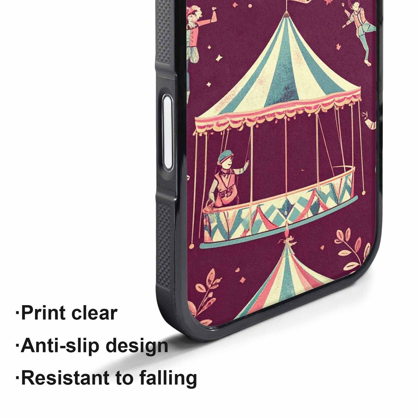 iPhone 17 Air Case — Vintage Circus Art Pattern Retro Vintage, Personalized Phone Case