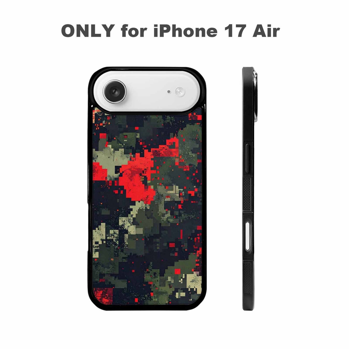 iPhone 17 Air Case — Small Military Camouflage Blotch Pattern Camo, Custom Printed Phone Case