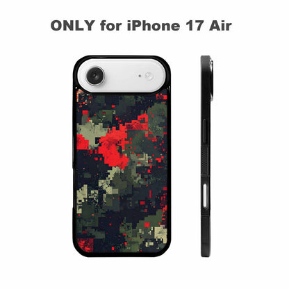 iPhone 17 Air Case — Small Military Camouflage Blotch Pattern Camo, Custom Printed Phone Case