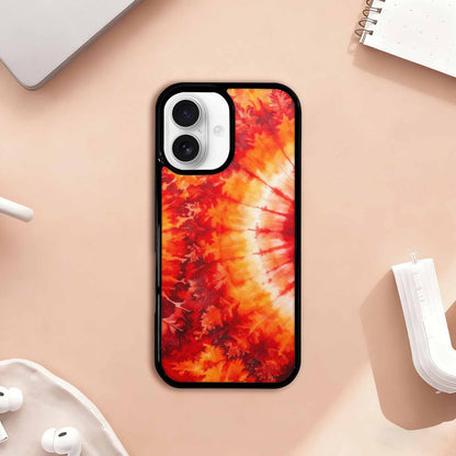 iPhone 17 Case — Tie Dye Red Orange Tie Dye, Unique Phone Case Design