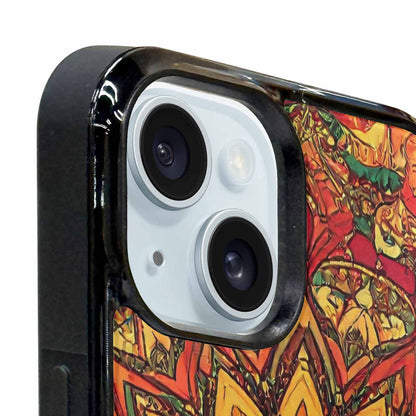 iPhone 15 Plus Case — Mandala Lions Custom, Unique Phone Case Design