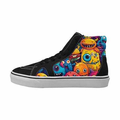 WOMEN'S Cartoon Monster Character High Top Canvas Aesthetic Custom Sneakers