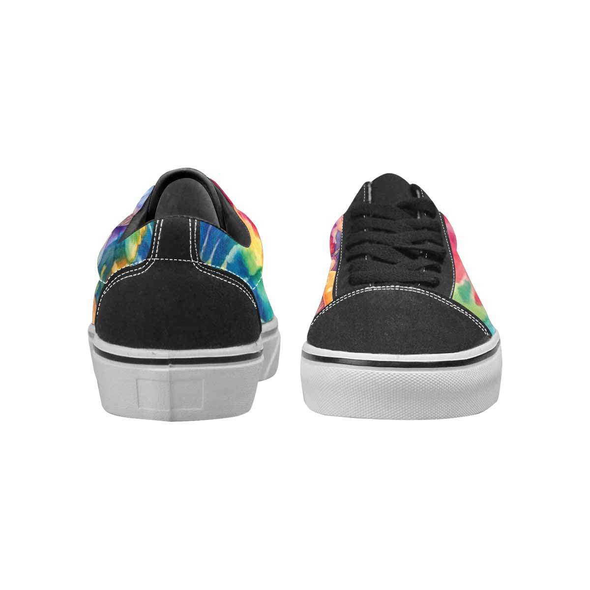 WOMEN'S Mushrooms  Tie Dye Lace-Up Canvas Wallpaper Art Sneakers