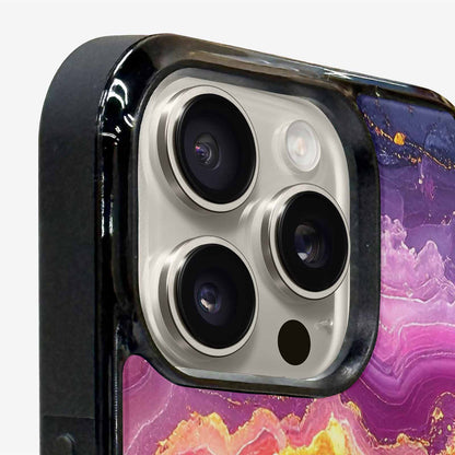 iPhone 16 Pro Case — Psychedelic Marble Tessellation, Personalized Phone Case