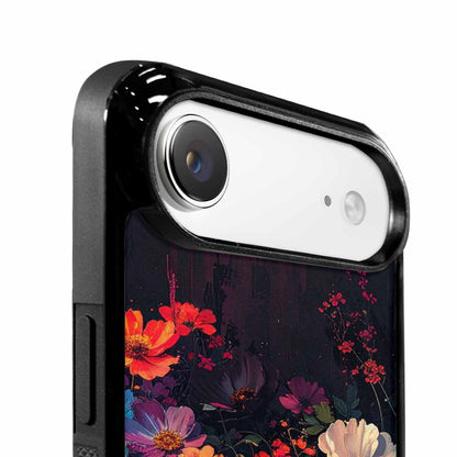 iPhone 17 Air Case — Shadowy Glitch Floral Pattern Hundreds Floral, Custom Phone Case