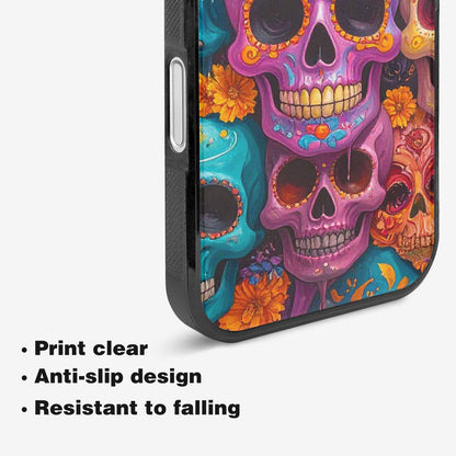iPhone 16 Case — Sugar Skullsmelting Sugar Skulls, Custom Designed Case Cover