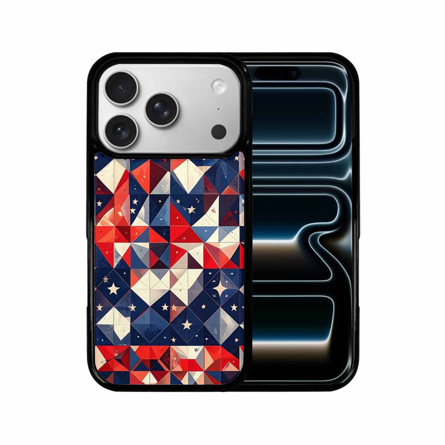iPhone 17 Pro Case — Small American Flag Stars And Galaxy, Unique Phone Case Design