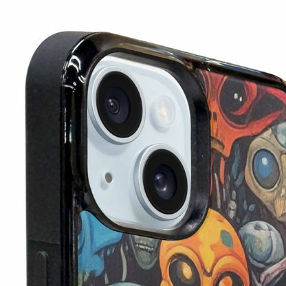 iPhone 15 Plus Case — Aliens Camo Aliens Pattern Hundreds Of, Personalized Phone Case