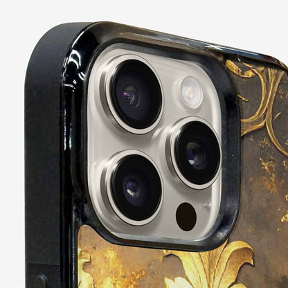 iPhone 16 Pro Max Case — Klimt Gold Leaf Artwork Pattern, Custom Phone Case